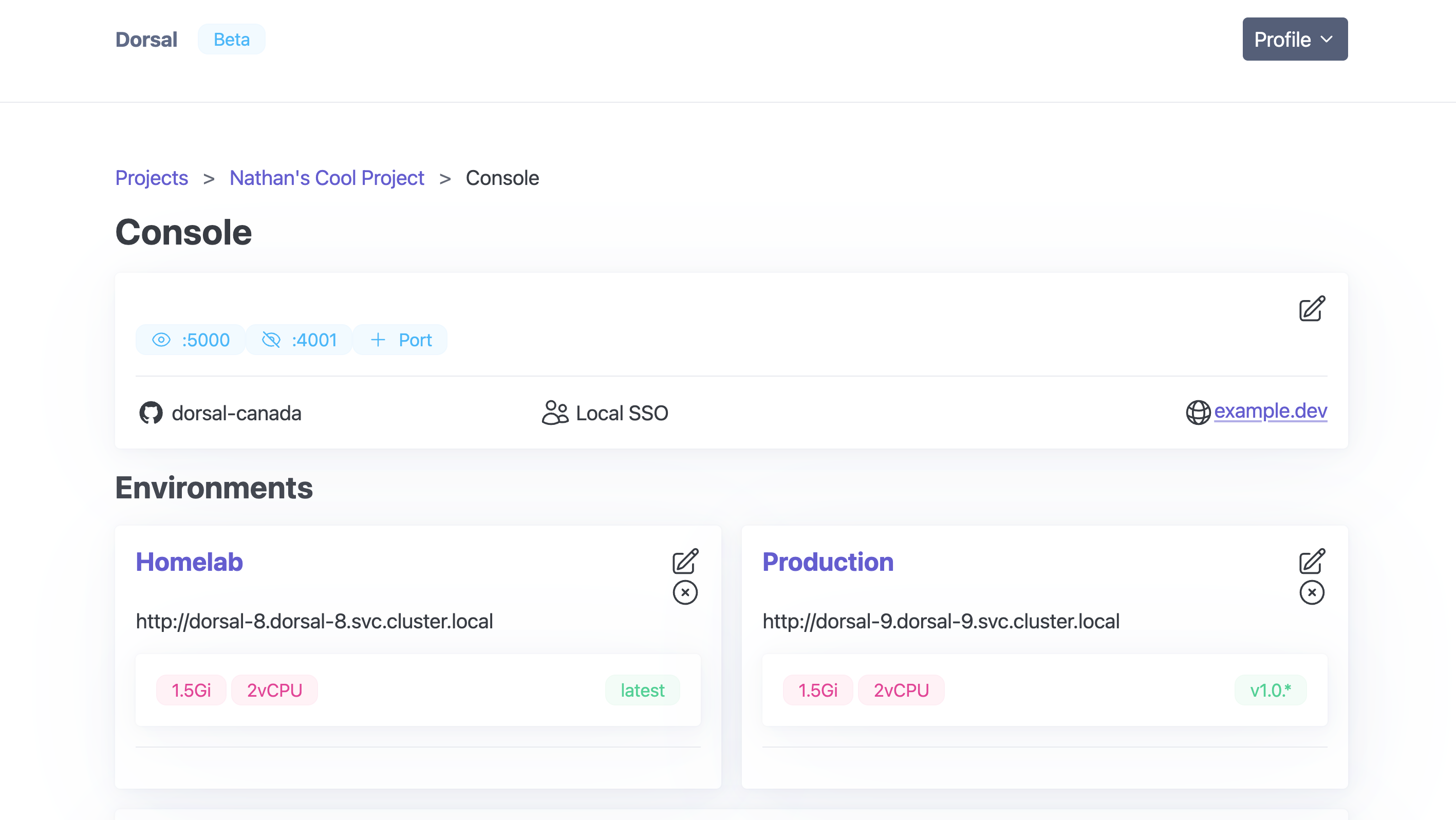Containerized Application Details
